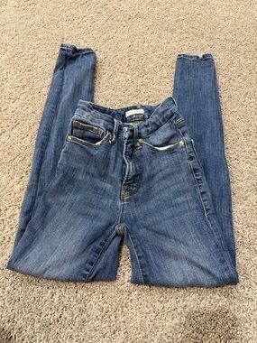 Good American Medium Blue High-Rise Skinny Jeans